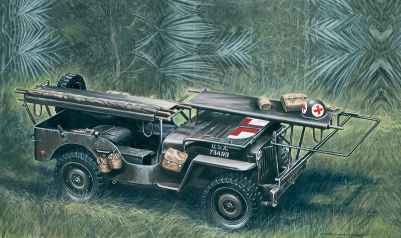 Italeri - 1/4 TON. 4x4 Ambulance Jeep